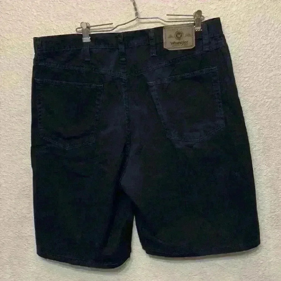 Wrangler black relaxed fit mens shorts sz 36 western blue collar casual work - Picture 5 of 10